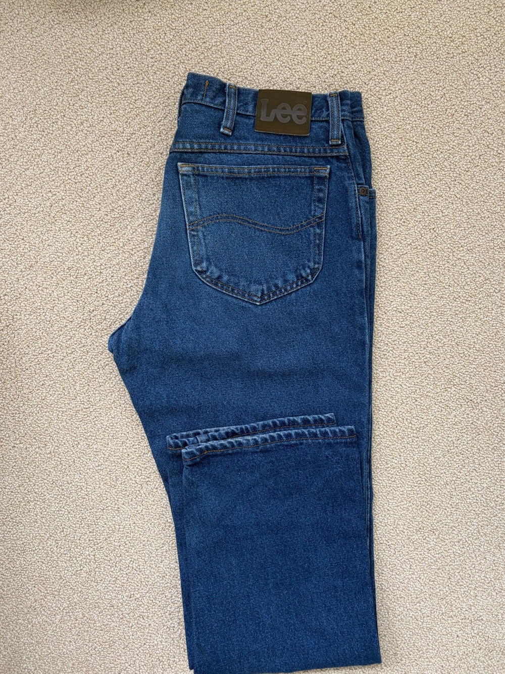 Lee Men's Relaxed Fit Denim Jeans in Blue
